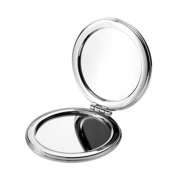 Pink Bee  w quicksand Waterfall Glittered Compact Double Sided Mirror  NEW - Picture 4 of 4